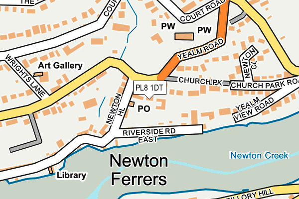 PL8 1DT map - OS OpenMap – Local (Ordnance Survey)