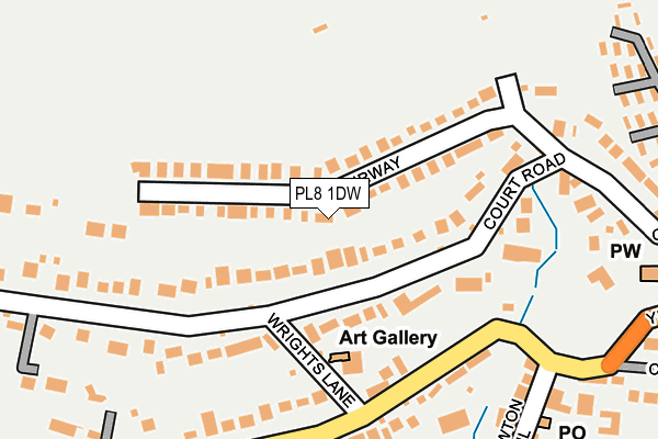 PL8 1DW map - OS OpenMap – Local (Ordnance Survey)