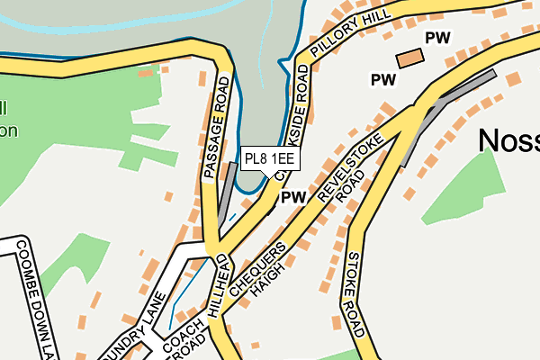 PL8 1EE map - OS OpenMap – Local (Ordnance Survey)