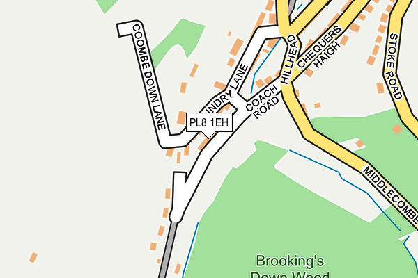 PL8 1EH map - OS OpenMap – Local (Ordnance Survey)