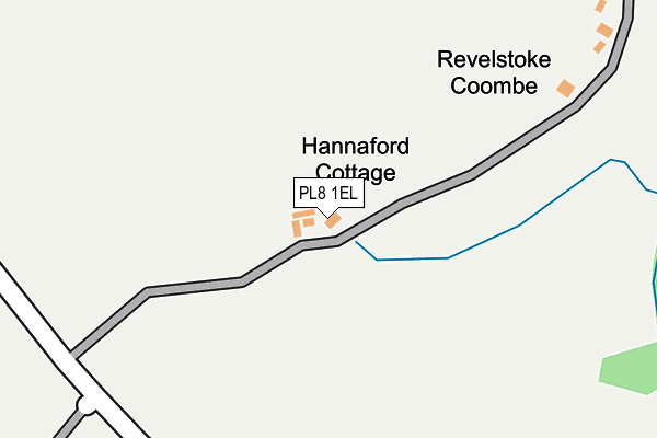 PL8 1EL map - OS OpenMap – Local (Ordnance Survey)