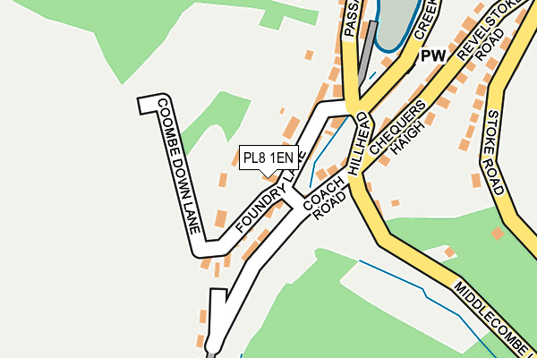 PL8 1EN map - OS OpenMap – Local (Ordnance Survey)