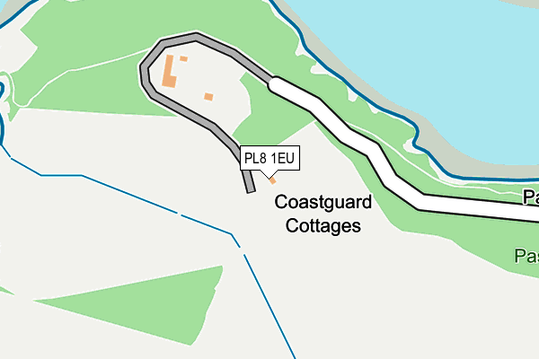 PL8 1EU map - OS OpenMap – Local (Ordnance Survey)