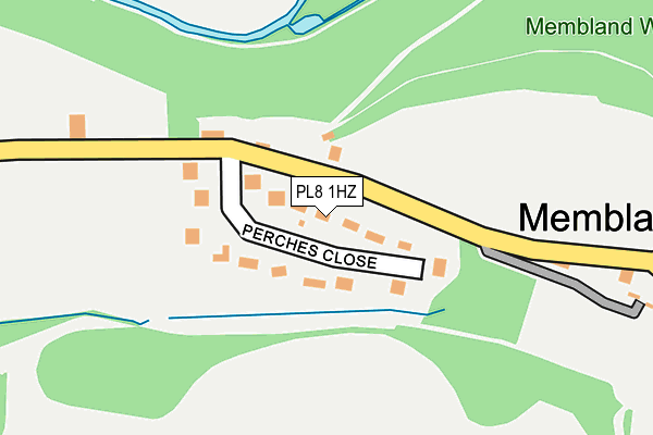 PL8 1HZ map - OS OpenMap – Local (Ordnance Survey)