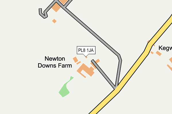 PL8 1JA map - OS OpenMap – Local (Ordnance Survey)