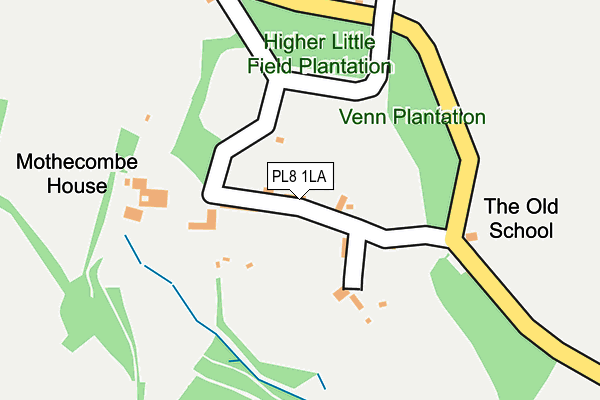 PL8 1LA map - OS OpenMap – Local (Ordnance Survey)