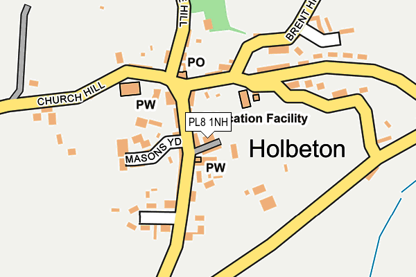 PL8 1NH map - OS OpenMap – Local (Ordnance Survey)