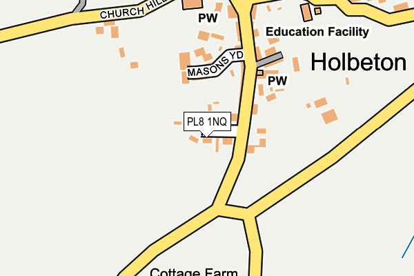 PL8 1NQ map - OS OpenMap – Local (Ordnance Survey)