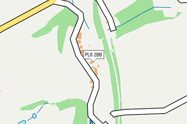 PL8 2BB map - OS OpenMap – Local (Ordnance Survey)