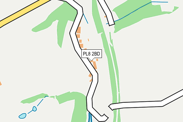 PL8 2BD map - OS OpenMap – Local (Ordnance Survey)
