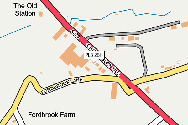 PL8 2BH map - OS OpenMap – Local (Ordnance Survey)