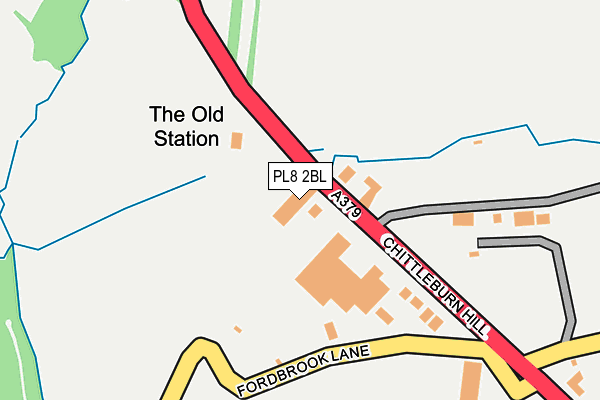 PL8 2BL map - OS OpenMap – Local (Ordnance Survey)