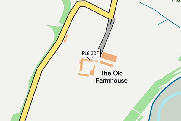 PL8 2DF map - OS OpenMap – Local (Ordnance Survey)