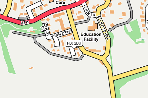 PL8 2DU map - OS OpenMap – Local (Ordnance Survey)