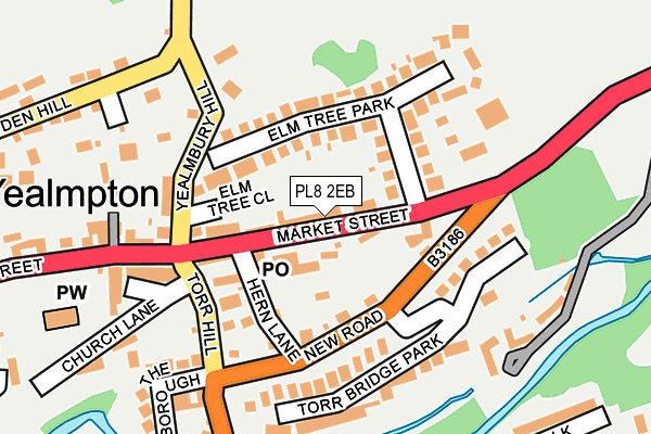 PL8 2EB map - OS OpenMap – Local (Ordnance Survey)