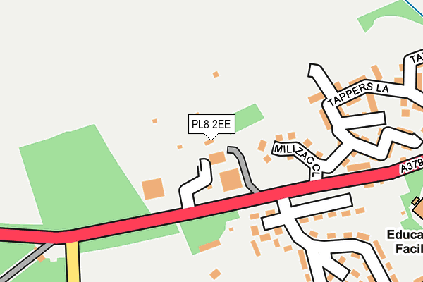 PL8 2EE map - OS OpenMap – Local (Ordnance Survey)