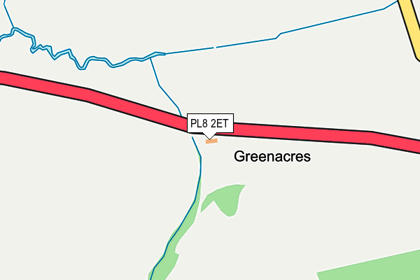 PL8 2ET map - OS OpenMap – Local (Ordnance Survey)
