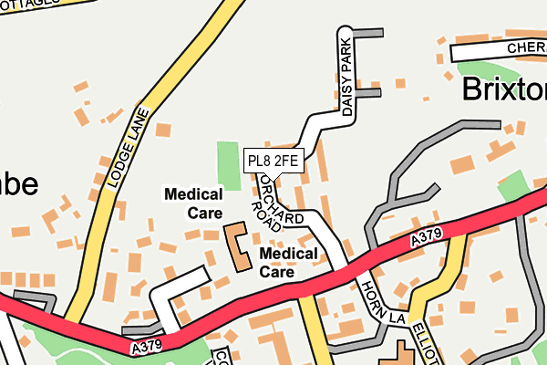 PL8 2FE map - OS OpenMap – Local (Ordnance Survey)