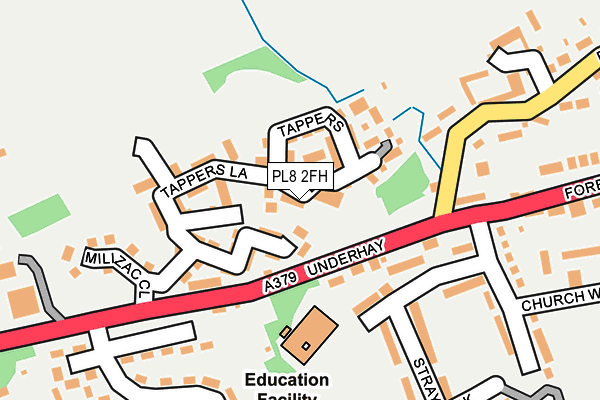 PL8 2FH map - OS OpenMap – Local (Ordnance Survey)