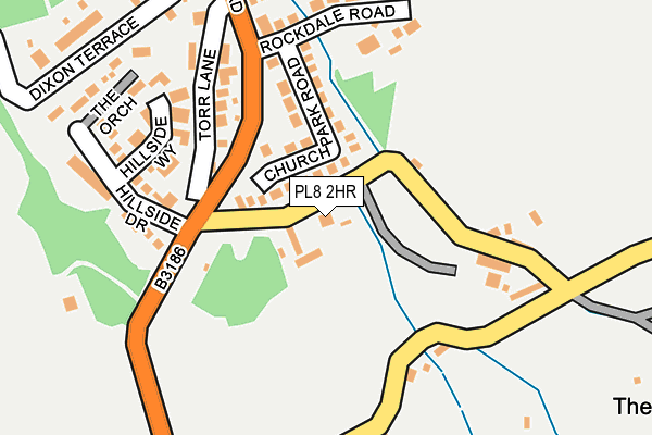 PL8 2HR map - OS OpenMap – Local (Ordnance Survey)