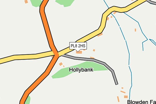 PL8 2HS map - OS OpenMap – Local (Ordnance Survey)