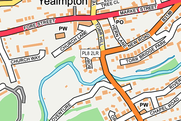 PL8 2LR map - OS OpenMap – Local (Ordnance Survey)
