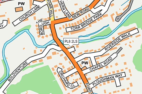 PL8 2LS map - OS OpenMap – Local (Ordnance Survey)