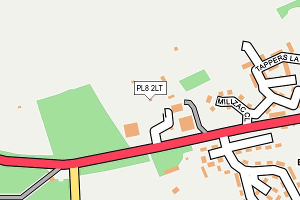 PL8 2LT map - OS OpenMap – Local (Ordnance Survey)
