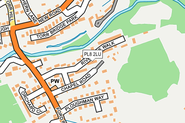 PL8 2LU map - OS OpenMap – Local (Ordnance Survey)