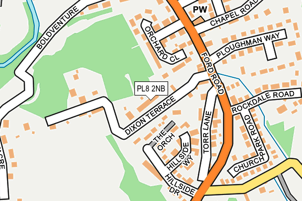PL8 2NB map - OS OpenMap – Local (Ordnance Survey)