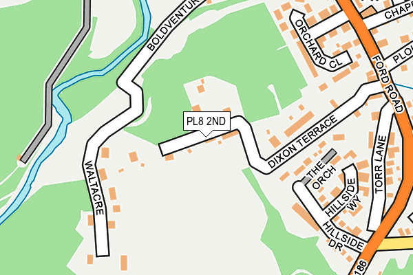 PL8 2ND map - OS OpenMap – Local (Ordnance Survey)