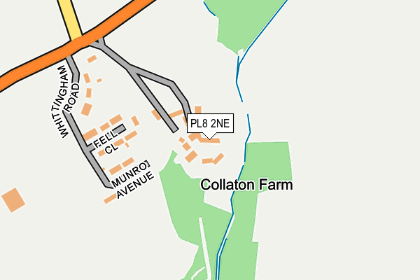 PL8 2NE map - OS OpenMap – Local (Ordnance Survey)