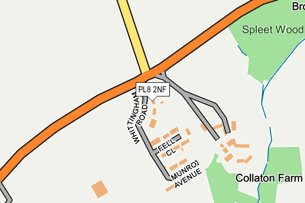 PL8 2NF map - OS OpenMap – Local (Ordnance Survey)