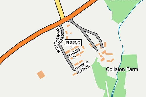 PL8 2NG map - OS OpenMap – Local (Ordnance Survey)