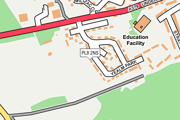 PL8 2NS map - OS OpenMap – Local (Ordnance Survey)