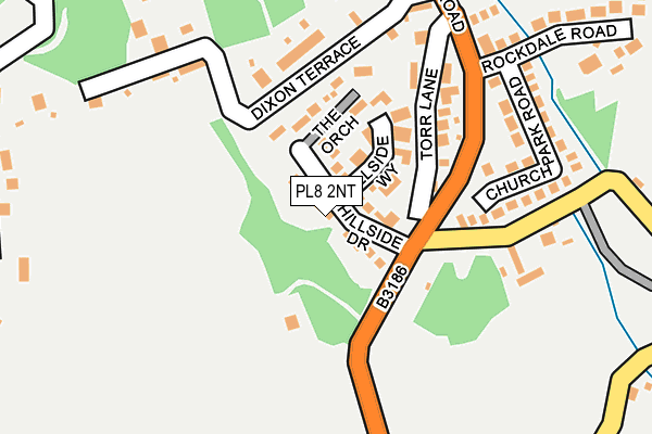 PL8 2NT map - OS OpenMap – Local (Ordnance Survey)