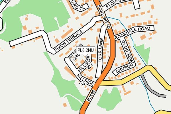 PL8 2NU map - OS OpenMap – Local (Ordnance Survey)