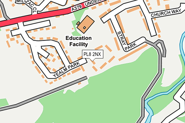 PL8 2NX map - OS OpenMap – Local (Ordnance Survey)