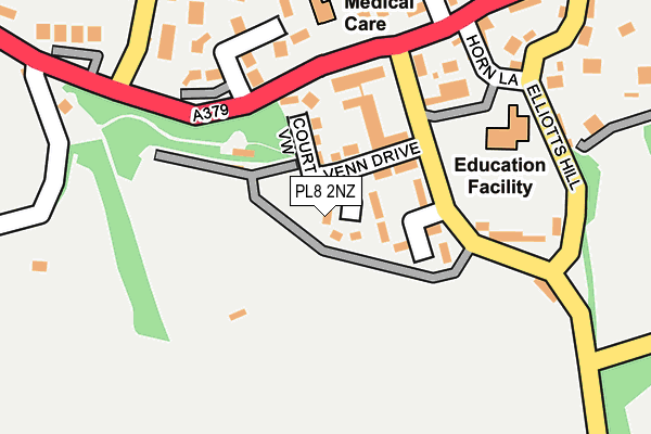 PL8 2NZ map - OS OpenMap – Local (Ordnance Survey)