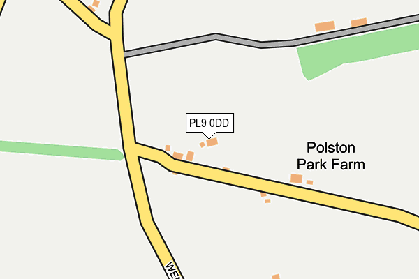 PL9 0DD map - OS OpenMap – Local (Ordnance Survey)