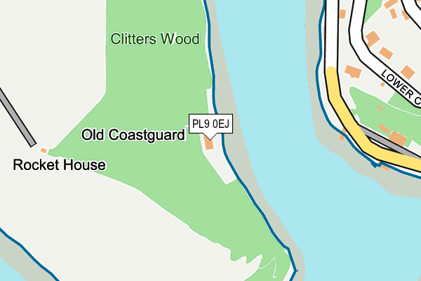 PL9 0EJ map - OS OpenMap – Local (Ordnance Survey)