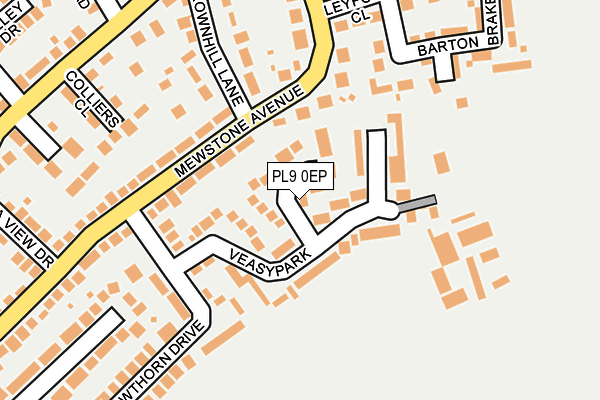 PL9 0EP map - OS OpenMap – Local (Ordnance Survey)