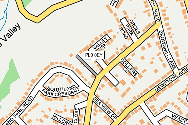 PL9 0EY map - OS OpenMap – Local (Ordnance Survey)