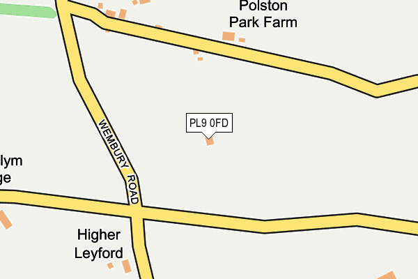 PL9 0FD map - OS OpenMap – Local (Ordnance Survey)