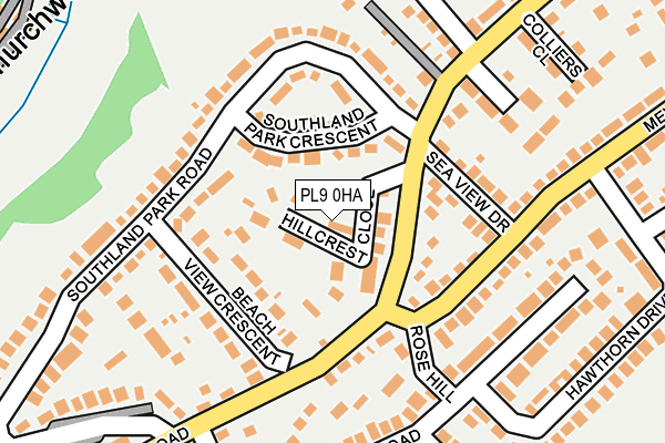 PL9 0HA map - OS OpenMap – Local (Ordnance Survey)