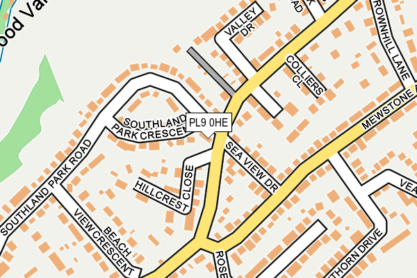 PL9 0HE map - OS OpenMap – Local (Ordnance Survey)