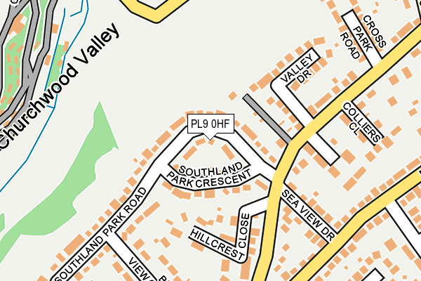 PL9 0HF map - OS OpenMap – Local (Ordnance Survey)