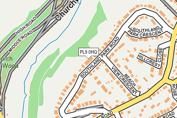 PL9 0HQ map - OS OpenMap – Local (Ordnance Survey)
