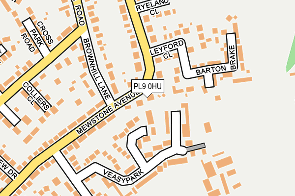 PL9 0HU map - OS OpenMap – Local (Ordnance Survey)