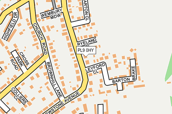 PL9 0HY map - OS OpenMap – Local (Ordnance Survey)